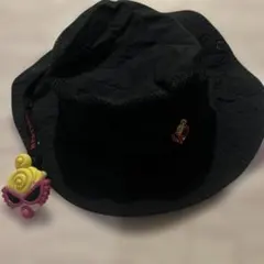 ヒスミニ　帽子　黒