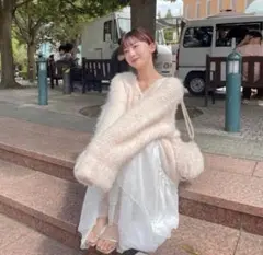 muguet ミュゲ pointe mohair knit cardiganのサムネイル