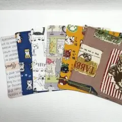 猫柄(6種)☆ハンドメイド☆コースター☆6枚セット