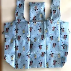 ディズニー　エコバッグ 大容量 水色