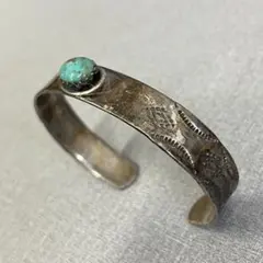 【H】SILVER 925 刻印　インディアンジュエリー　ブレスレット　バングル