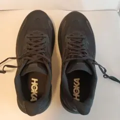 美品 HOKA クリフトン 10 ワイド ブラック 26.5cm