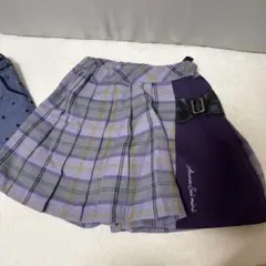 ANNA SUI mini チェック柄プリーツキュロット　キッズ