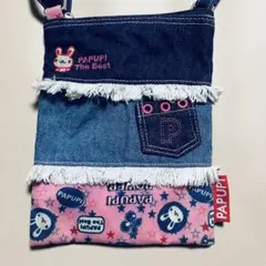 PAPUPI デニムポシェット　平成キッズのサムネイル