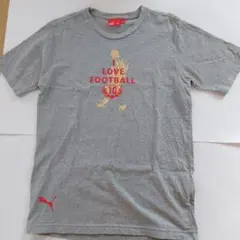 PUMA I LOVE FOOTBALL Tシャツ M グレー