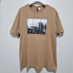 H&M DIVIDED ベージュ Tシャツ L