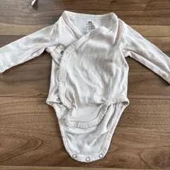 H&M クリーム色 ラップスタイル肌着　60