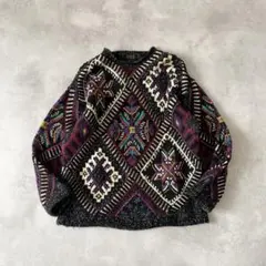 FICCE UOMO YOSHIYUKI KONISHI ハンドニット 3D 柄