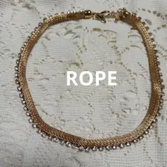 ROPE キラ付きメッシュ ネックレス