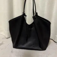 [美品] ANTONELLO MASI トートバッグ ブラック レザー
