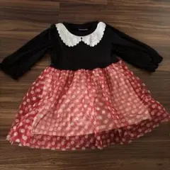 ミニーちゃん風ワンピース80cm