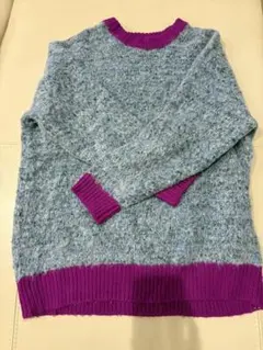 BAYFLOW 長袖ニットセーター 青紫