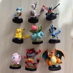 amiibo 포켓몬 피규어 9체 세트 Pokémon