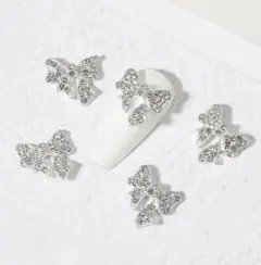 ラブリー リボン メタル ネイル パーツ レジン アート デコ 量産 韓国 3D