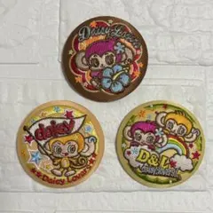 ナルミヤ 刺繍缶バッジ ルッキー ミンキー デイジーラヴァーズ 3種セット