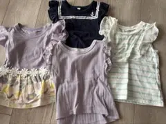 ベビー服　タンクトップ　80サイズ　4枚セット フリル袖　まとめ売り