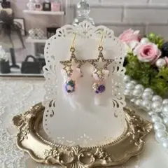 ฅ❤️ ねこ　猫　レジン　惑星　宇宙　星　ピアス　 　　イヤリング　ハンドメイド