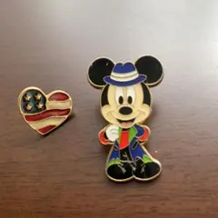 ミッキーマウス ピンバッジセット