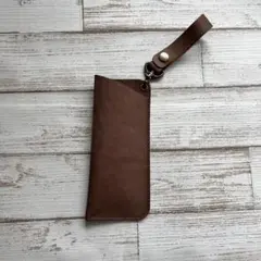 本革メガネケース　ハンドメイド