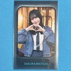 松尾桜 【匿名配送】 円周率 フォトカード【硬質ケース発送】 日向坂46