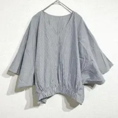 アバハウスドゥヴィネット シャツ ドルマンスリーブ ブラウス ストライプ