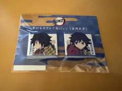 鬼滅の刃 繋がるスクエア缶バッジ 冨岡義勇