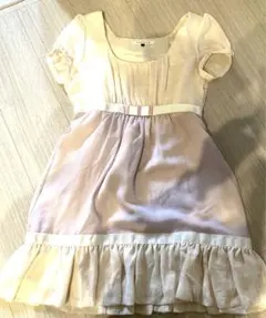 MERCURYDUO 半袖チュニック クリーム色と薄いピンク