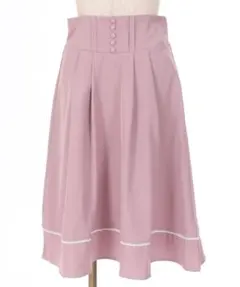 axes femme ハイウエストクラシカルスカート　ピンク
