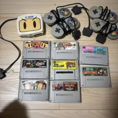スーパーファミコンコントローラーとゲームソフトセット