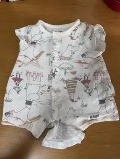 MOOMIN ベビー ロンパース 50-60 半袖