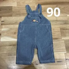 ストライプ　オーバーオール　90