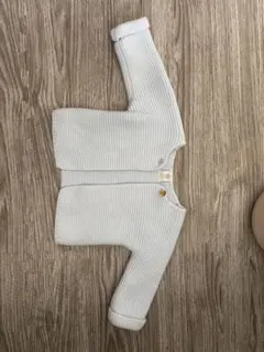 プチバトー　水色ニットカーディガン