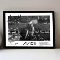 3-アヴィーチー　Avicii　 ヒップホップ　A3サイズ　ポスターのみ　白黒