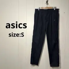 アシックス ハレ asics HARE スラックスパンツ ブラック S メンズ