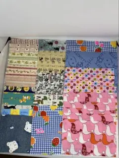 コットン生地 はぎれ45枚セット 多様なデザイン(ハローキティ含)