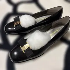 Ferragamoパンプス リボン付き
