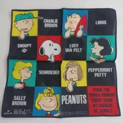 1966年　スヌーピー　ヴィンテージ　ハンカチ　レトロ　当時物　希少