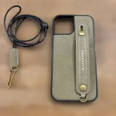 HANATORA iPhone 15用ケース　本革【ネックストラップ付】