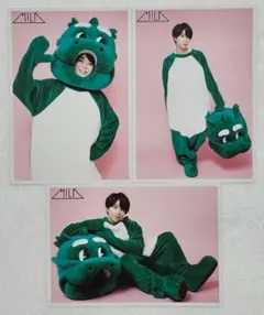 M!LK　塩﨑太智　二十歳生誕祭　公式生写真　3枚セット　恐竜A