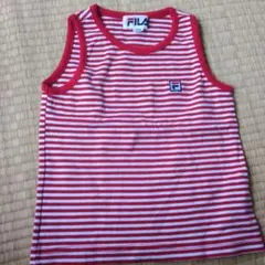 FILA ボーダー タンクトップ 100cm レッドのサムネイル