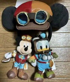 23周年 ミッキー ドナルド ぬいぐるみバッジ カチューシャ 海底2万マイル