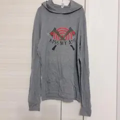 BELLA + CANVAS KISS MY AXE パーカー 【M】 グレー