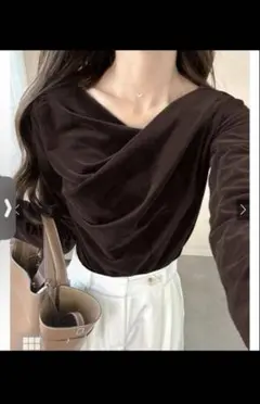 ベロアドレープトップス[dk1551]