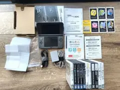 New 3DS LL メタリックブラック☆ ソフト10本付き！付属品全て完備