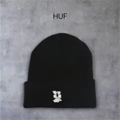 【超美品】HUF Megablast Cuff Beanie ニットキャップ 黒