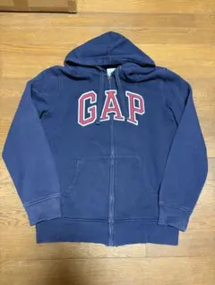 00s OLD GAP ビッグロゴ ジップアップパーカー ネイビー