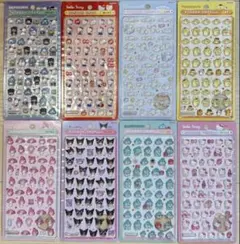 【正規品 新品】サンリオ ボンボンドロップシールミニ 8種コンプ