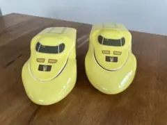 新幹線　ドクターイエロー　弁当箱　2個セット　陶器　淡路屋のサムネイル