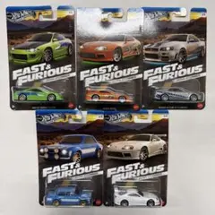 Hot Wheels Fast & Furious 5台セット