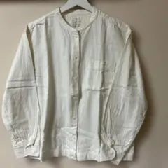 無印良品 フランネルシャツ スタンドカラー　Mサイズ